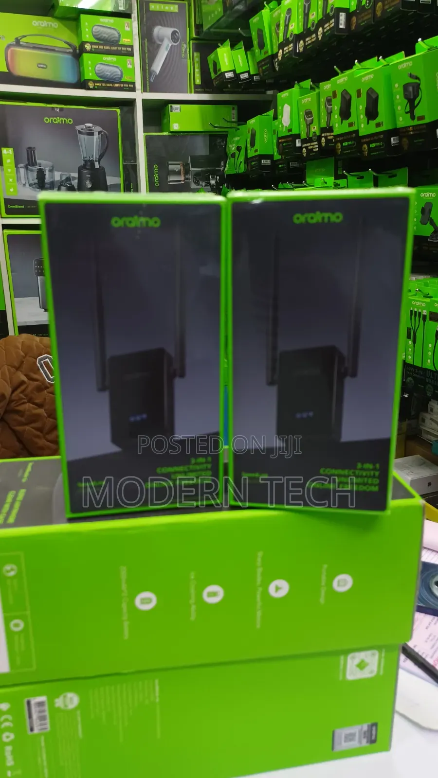 Oraimo SpeedLink WiFi Extender – 300Mbps 3-in-1 Router