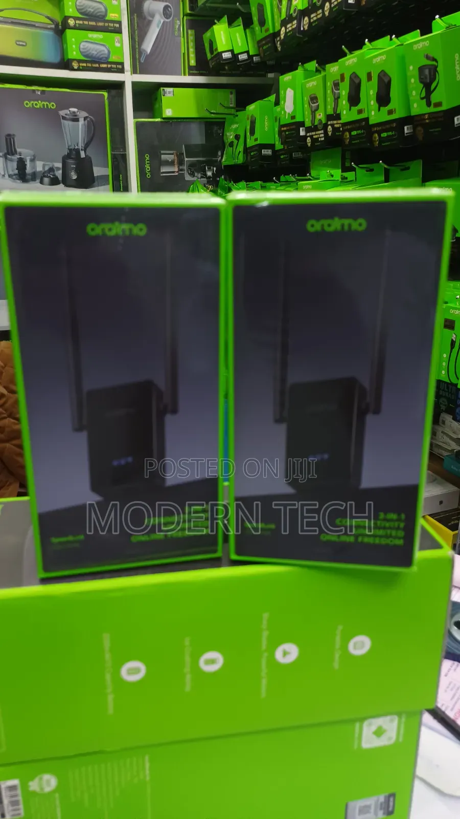 Oraimo SpeedLink WiFi Extender – 300Mbps 3-in-1 Router