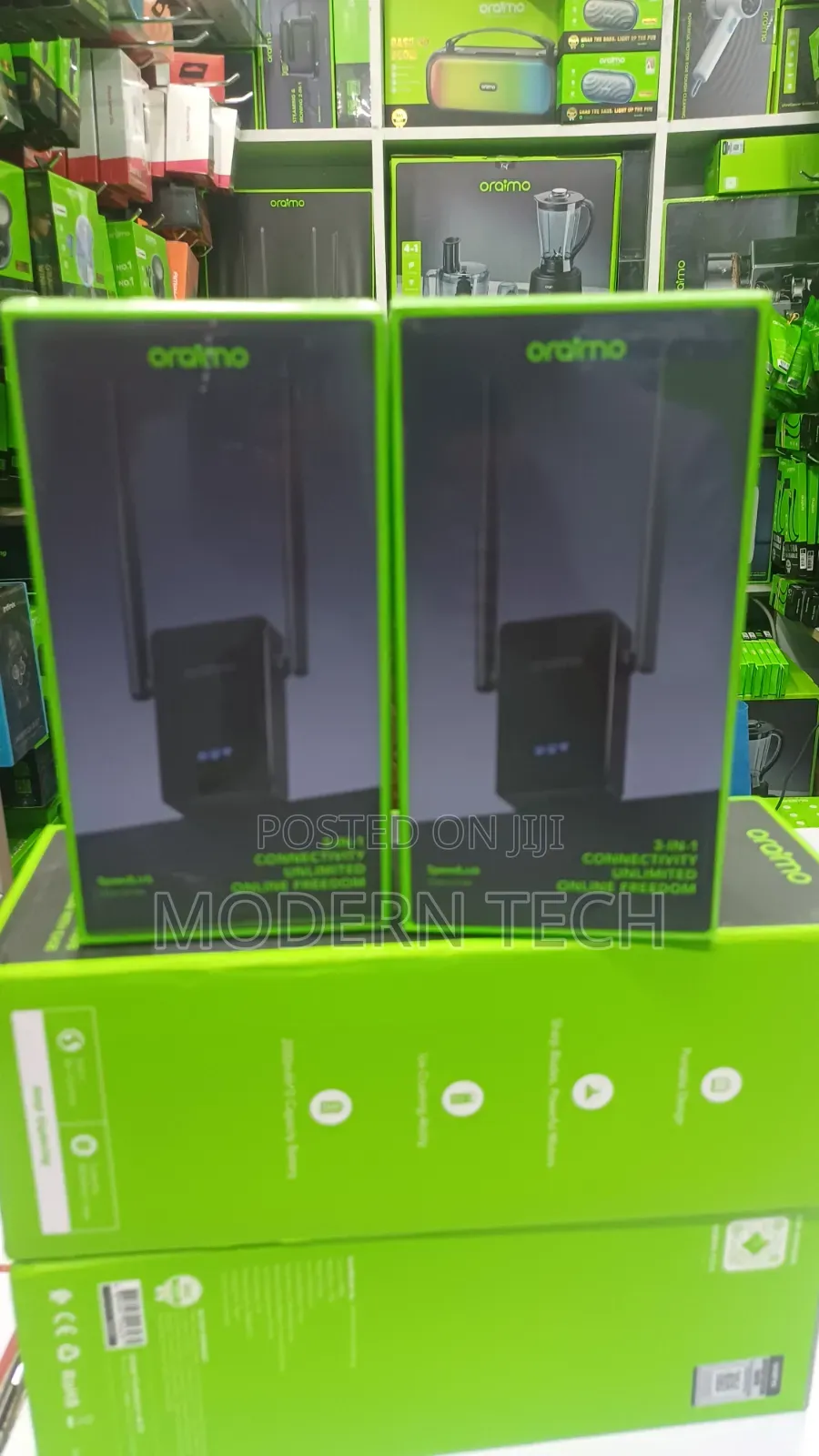 Oraimo SpeedLink WiFi Extender – 300Mbps 3-in-1 Router