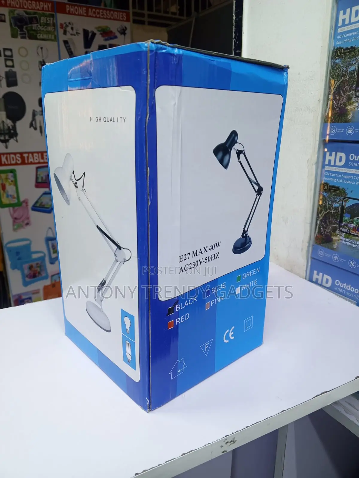 Architect Work Lamp With Adjustable Arm, Base Desk Clamp