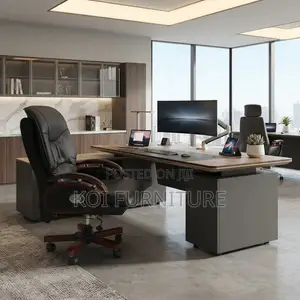 Office Chairs; Executive Leather Bosses High Back Cushioned Chairs