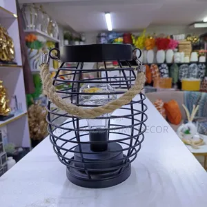 Black Wired Decorative Lantern