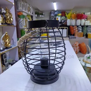 Black Wired Decorative Lantern