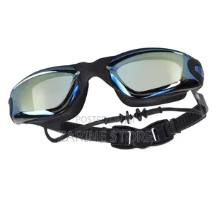 Adult Silicone Swimming Goggles Can Be Adjusted With Earbud