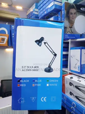 Black Swing Arm Table Lamp for Reading, Office Study