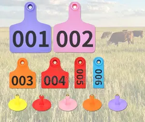 Numbered Unique Animal Identification Short Ear Tag