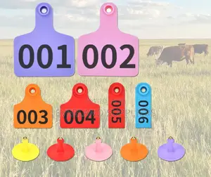 Numbered Unique Animal Identification Short Ear Tag