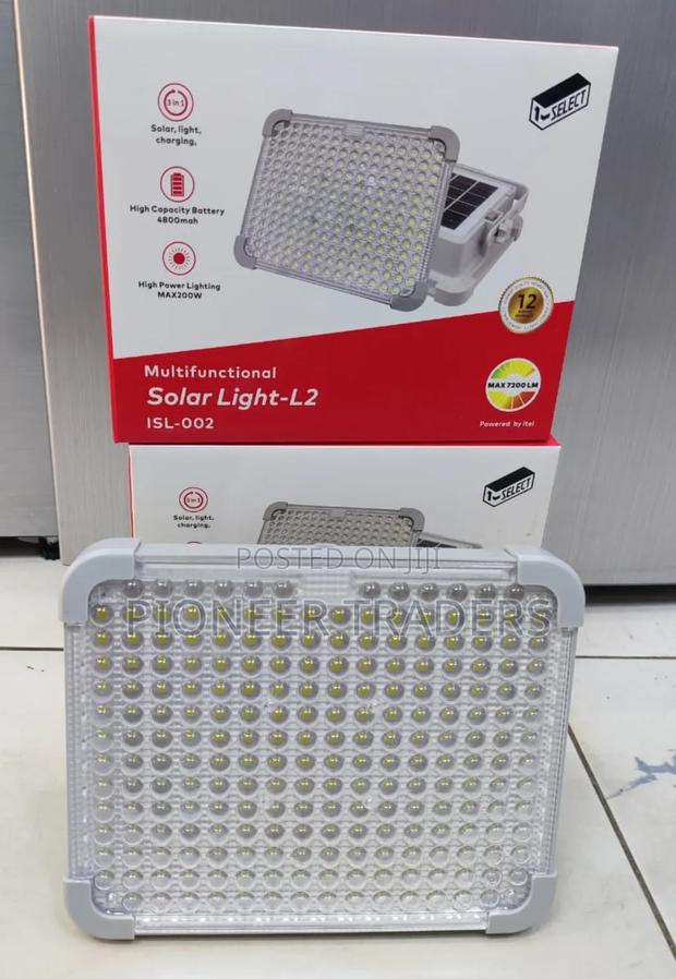 *Itel Solar Floodlight 200W With 10W Solar ISL002