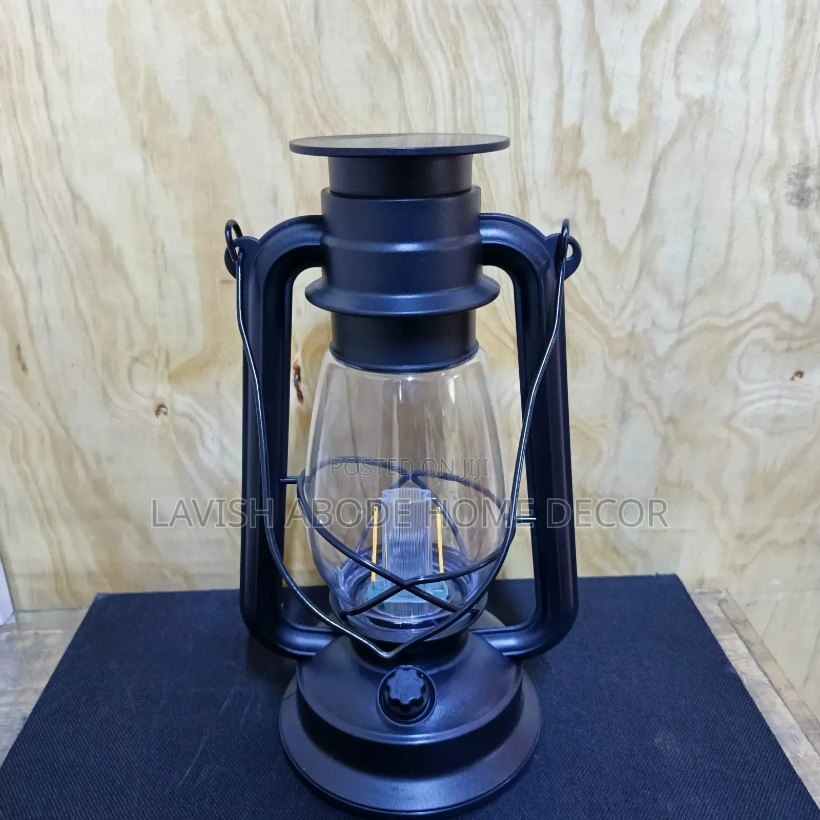 Black Decorative Table Lantern