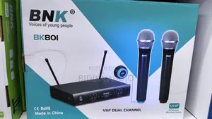 BNK BK801 Dual Channel VHF Wireless Microphone System