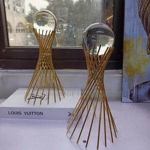 Gold Crystal Ball Decor
