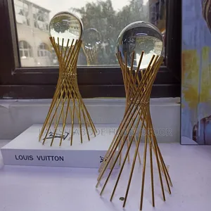 Gold Crystal Ball Decor