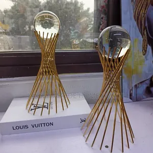 Gold Crystal Ball Decor