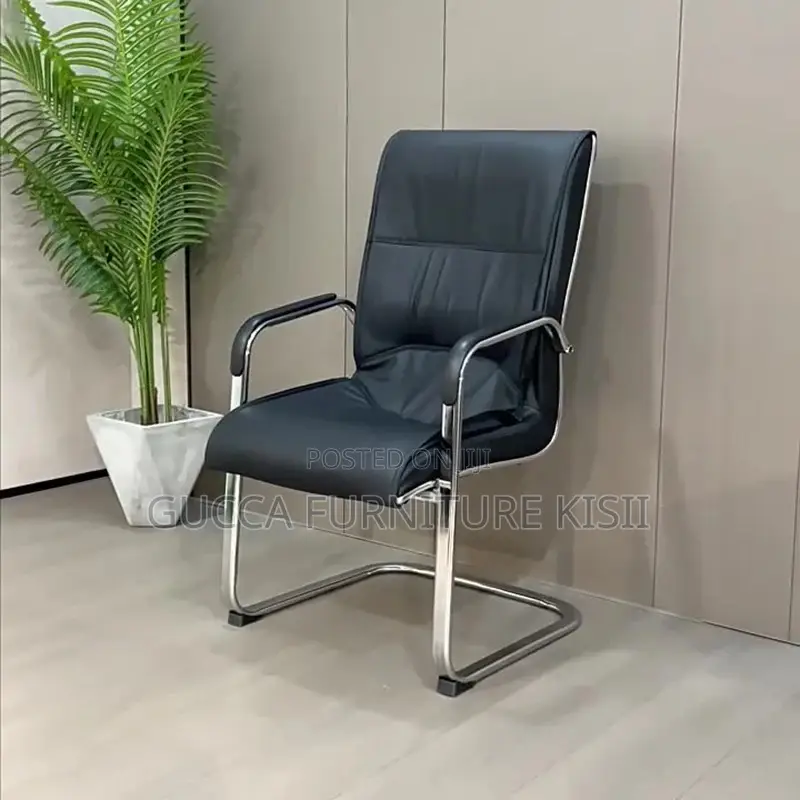 Office Chair; Executive High Back Leather Visitors Seat