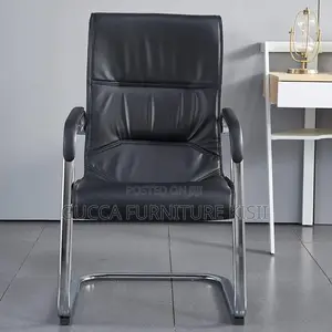 Office Chair; Executive High Back Leather Visitors Seat