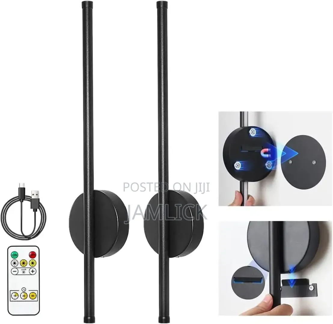 Modern Wireless LED Wall Sconce With Remote Control - Av