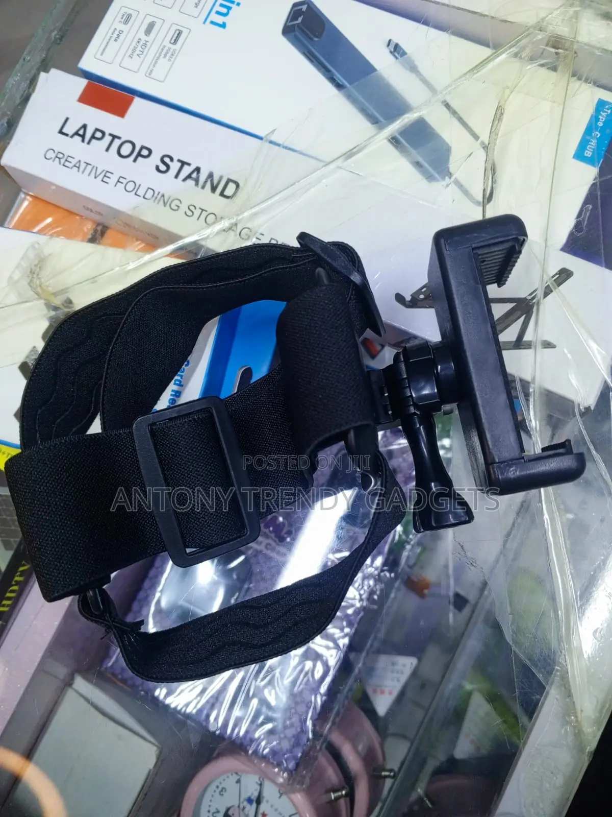 Adjustable Head Strap Phone Holder Action Camera Mount for POV