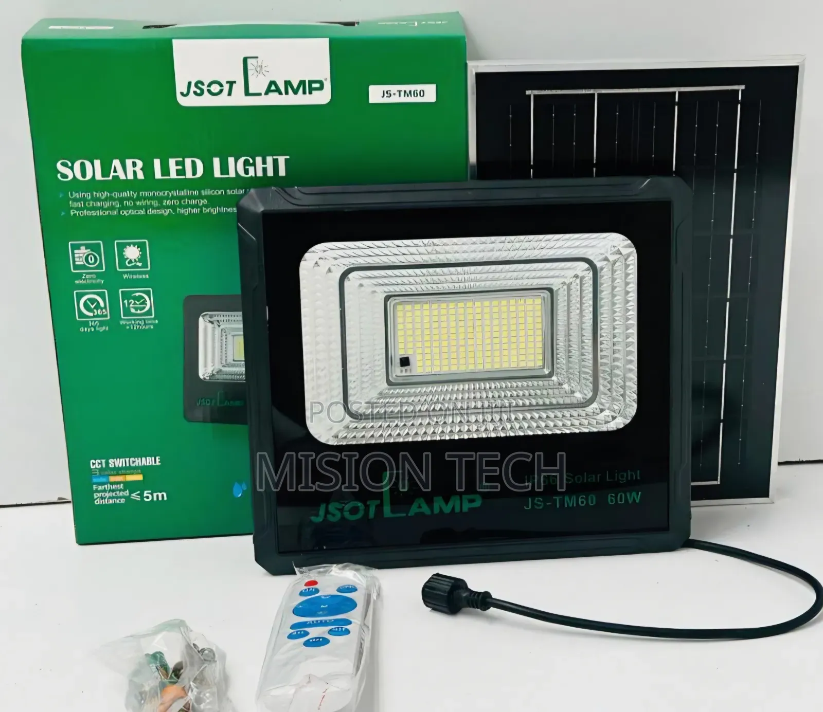 JSOT Lamp JS-TM60 60W Solar Light 