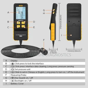 Digital Vehicle Engine Oil Pressure Tester Gauge Kit 
Autool Pt620