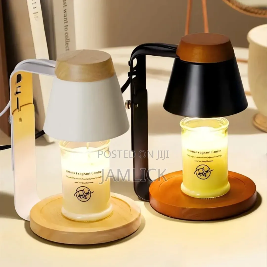 Electric Candle Warmer With Bamboo Base Top - Av