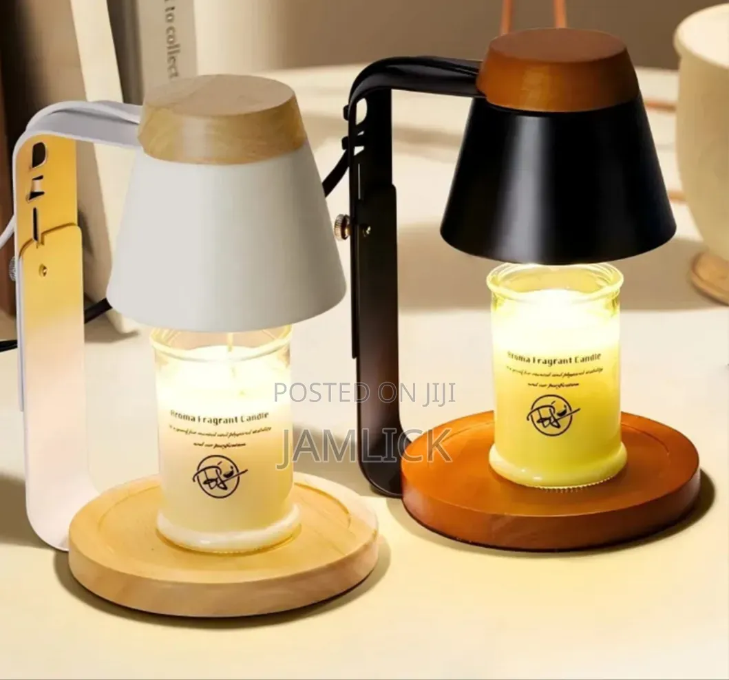 Electric Candle Warmer With Bamboo Base Top - Av