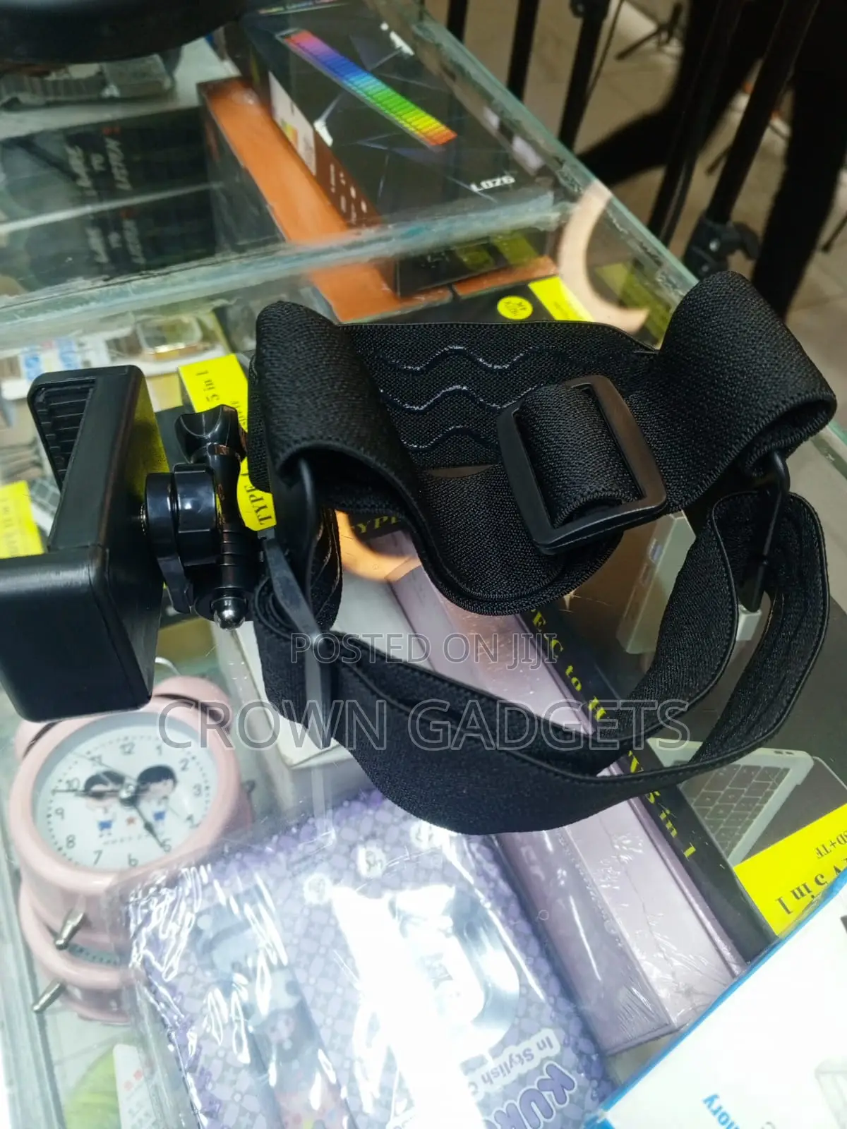 Universal Head Strap Phone Mount With Action Camera Holder