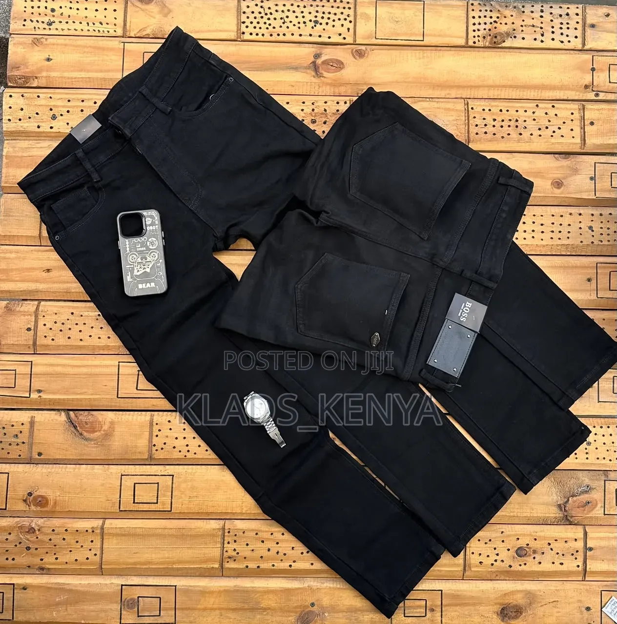 Men's Plain Jeans Non-Fade