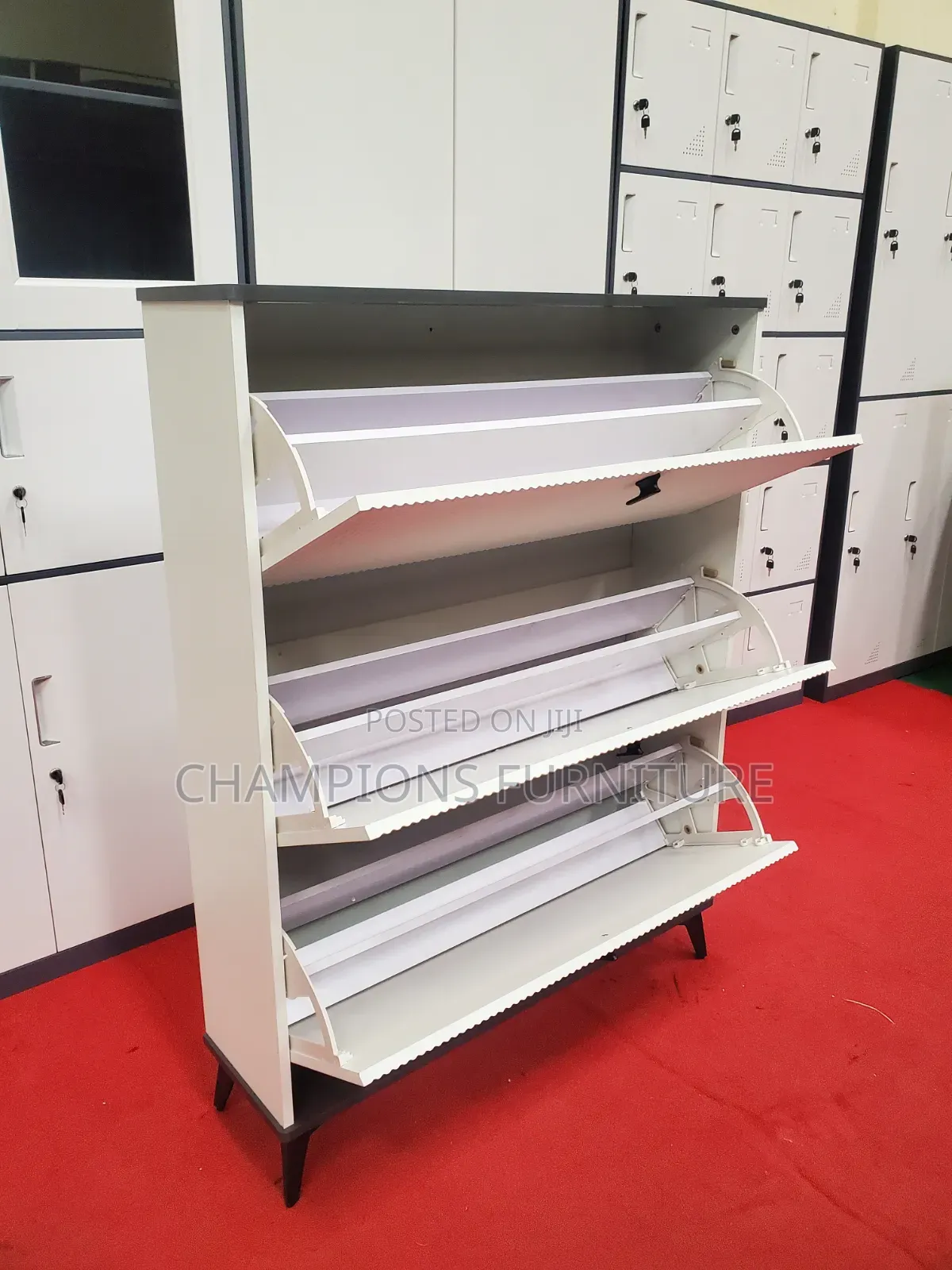 Nova Fluted White Shoerack