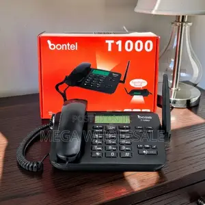 3000mAh Battery Backup Bontel T1000 2 Sim GSM Landline Desktop Phone.