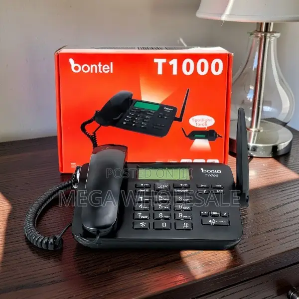 3000mAh Battery Backup Bontel T1000 2 Sim GSM Landline Desktop Phone.