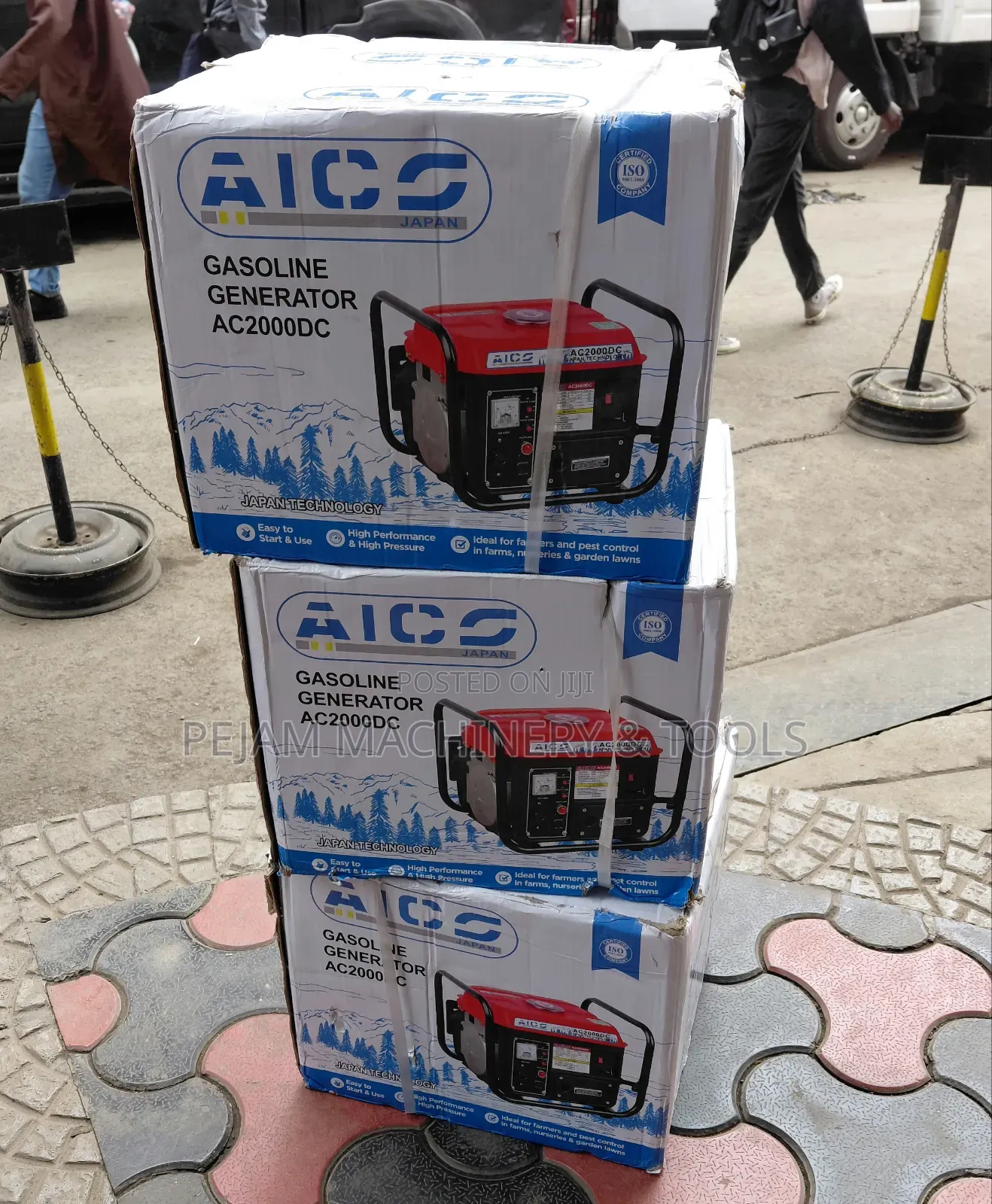 Aico Japan AC2000DC 1kVA 1000W Portable Gasoline Generator With AC/Dc