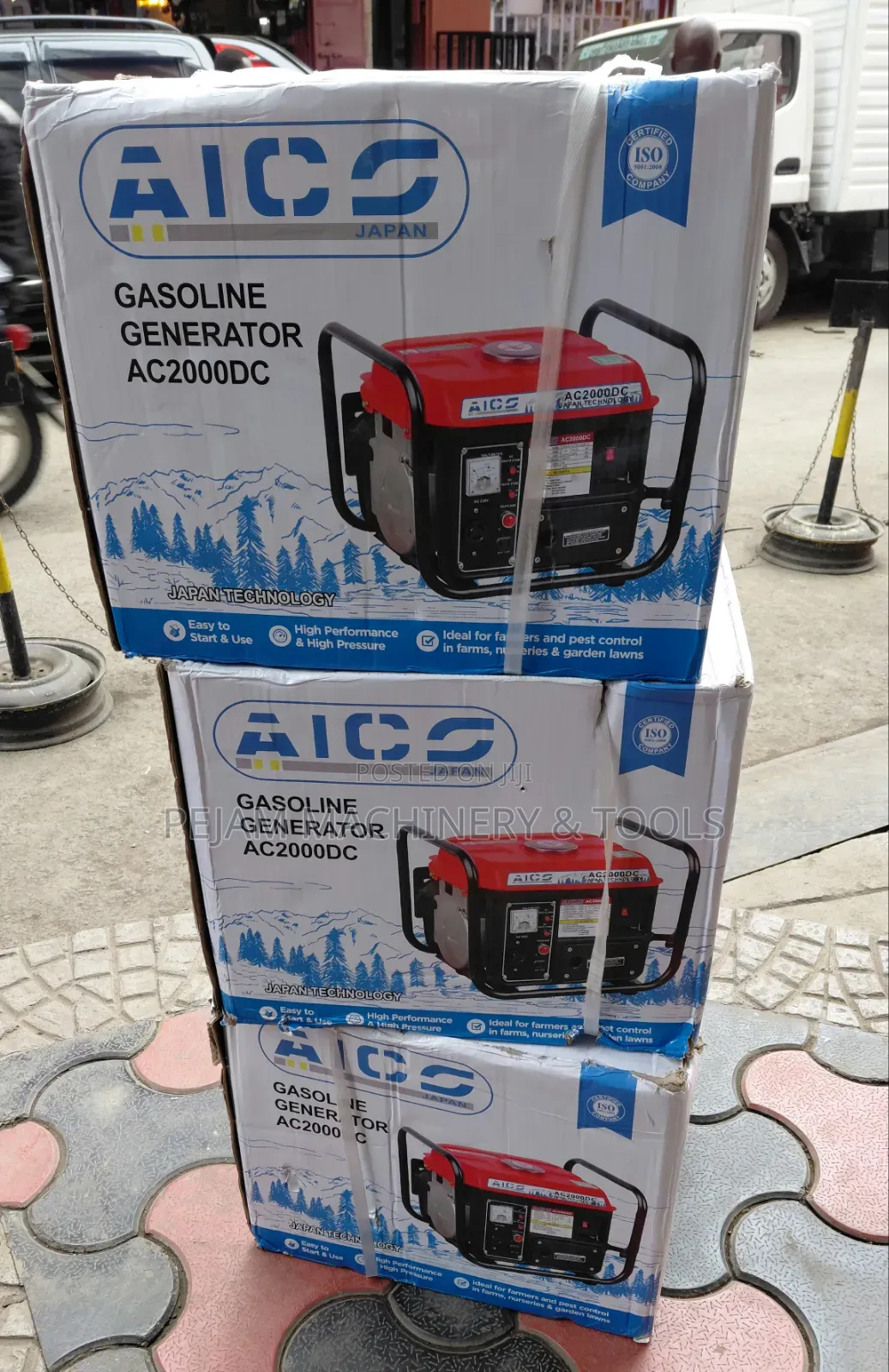 Aico Japan AC2000DC 1kVA 1000W Portable Gasoline Generator With AC/Dc