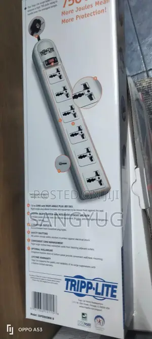 Tripp-Lite 6-Way Extension With Surge Protector