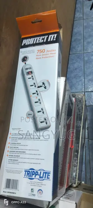 Tripp-Lite 6-Way Extension With Surge Protector