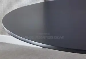 Coffee Table; Black Round Marble Family Coffee Table
