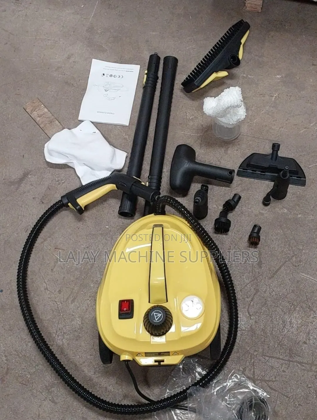 2000W Multi-Purpose High-Pressure Steam Cleaner Features a 4 to 5 Bar