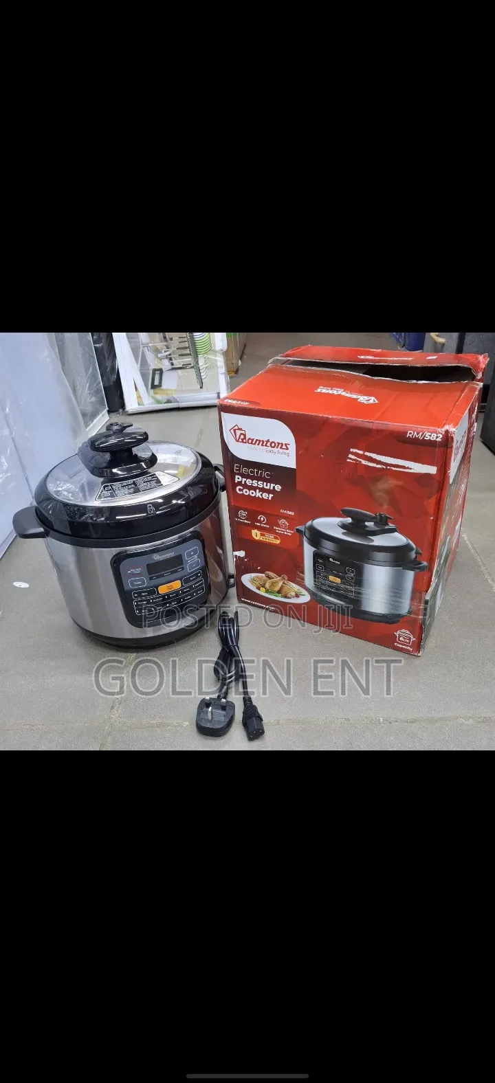 Ramtons Pressure Cooker 6L Capacity With 12functions