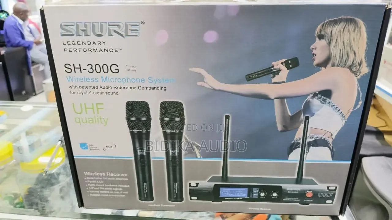 Shure SH-300G Dual UHF Wireless Microphone System