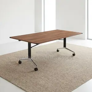 Boardroom Table; 2.4 Meter Foldable Boardroom Table With Wheels