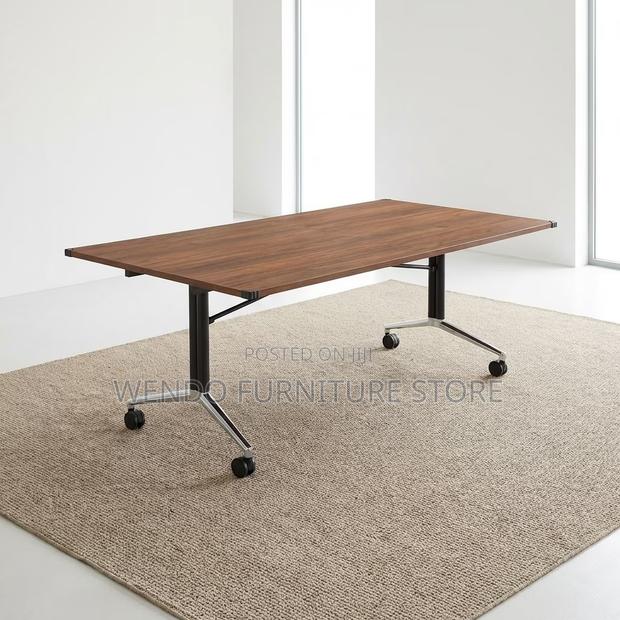 Boardroom Table; 2.4 Meter Foldable Boardroom Table With Wheels