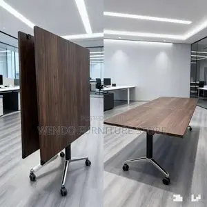 Boardroom Table; 2.4 Meter Foldable Boardroom Table With Wheels