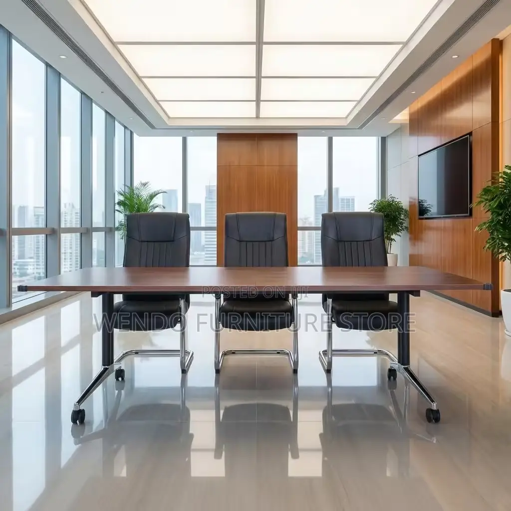 Boardroom Table; 2.4 Meter Foldable Boardroom Table With Wheels