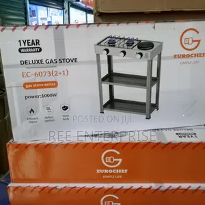 Eurochef Deluxe Gas Stove EC-6073 2+1 Electric Hotplate Power