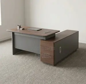 Office Desk : 1.8M Contemporary L-Shaped Office Desk