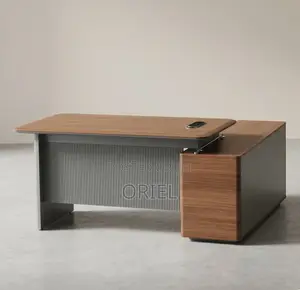 Office Desk : 1.8M Contemporary L-Shaped Office Desk