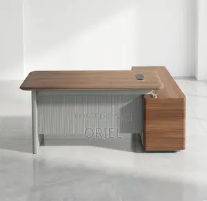 Office Desk : 1.8M Contemporary L-Shaped Office Desk