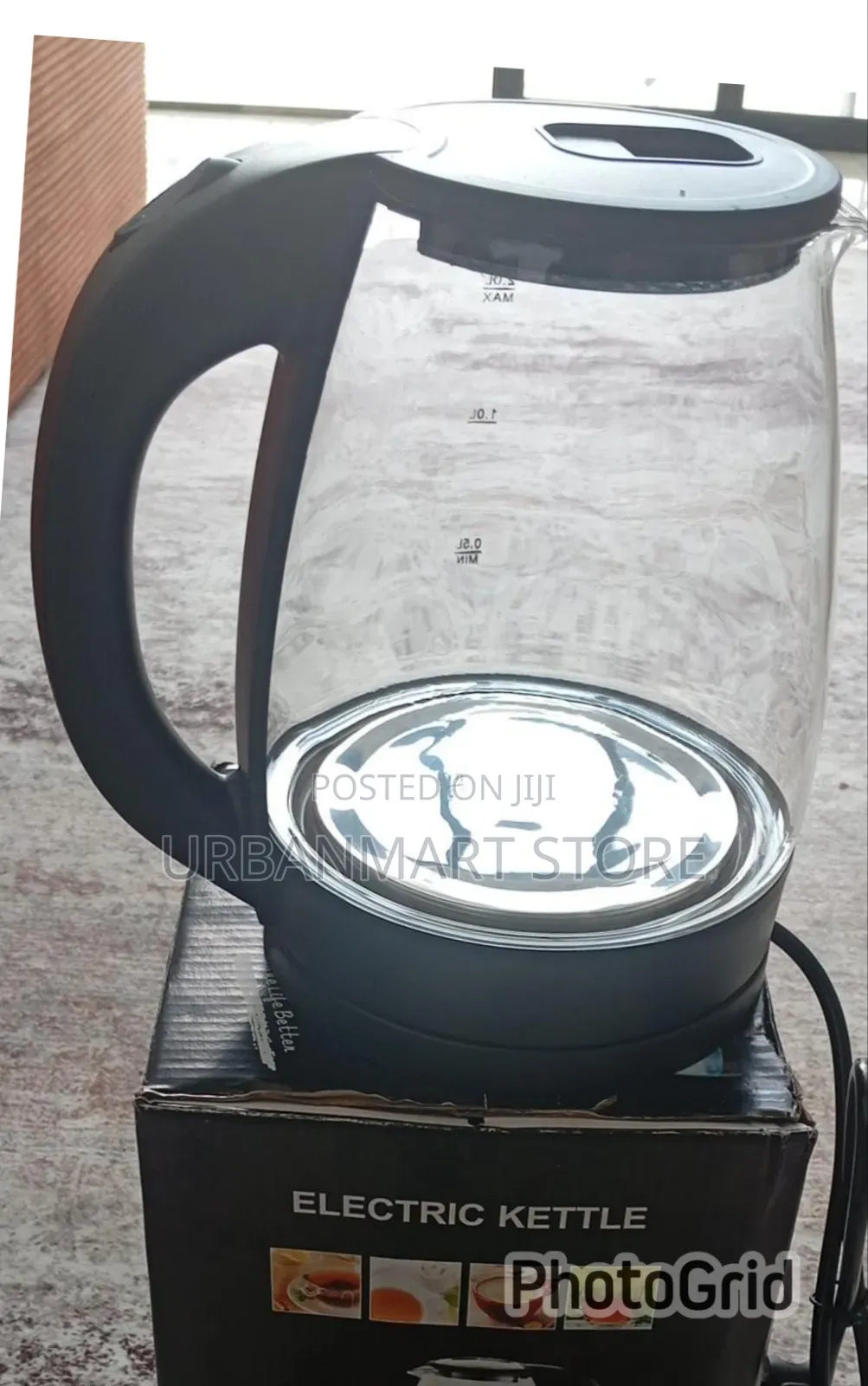 Glass Electric Boiling Kettle- Cordless