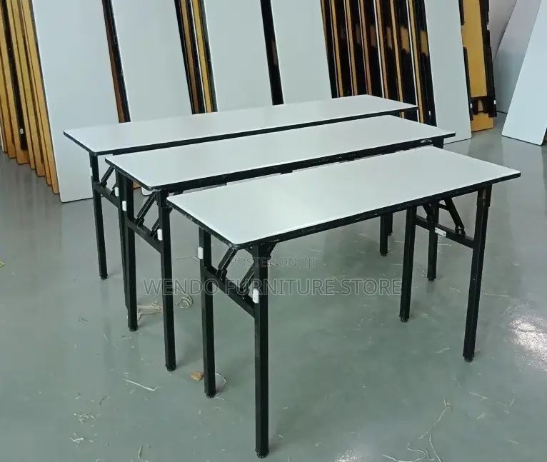 Office Table;1.8 Meters Foldable Spacious White Home Office Table