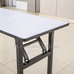 Office Table;1.8 Meters Foldable Spacious White Home Office Table
