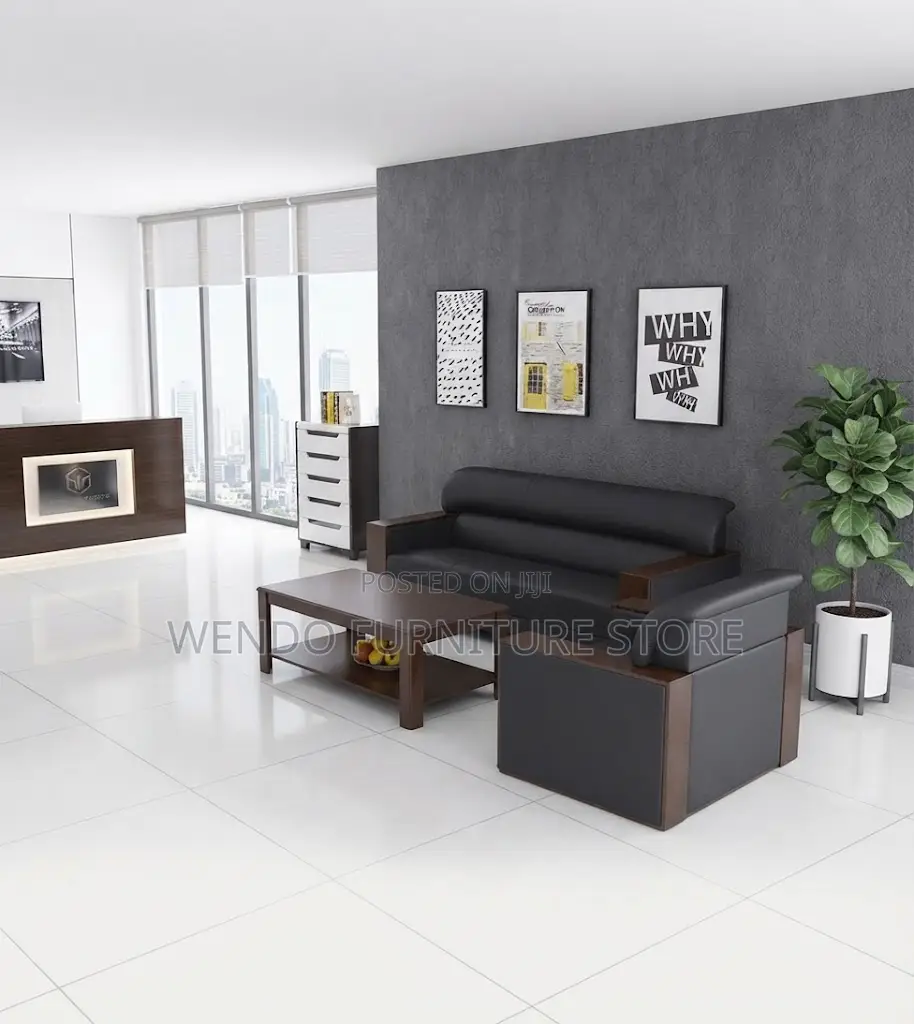 Office Sofa; Five Seaters Office Lobby Reception Interior Sofa Set